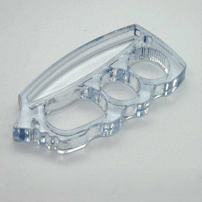 Knuckle Duster – Polycarbonate 4 Finger Transparent Non-Metal Lightweight EDC