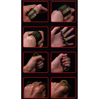 Folding Brass Knuckles Ring - Transformable Self Defense Jewelry